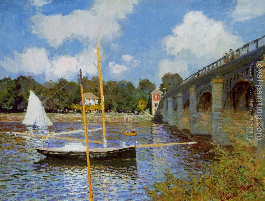 Claude Oscar Monet : The Road Bridge at Argenteuil